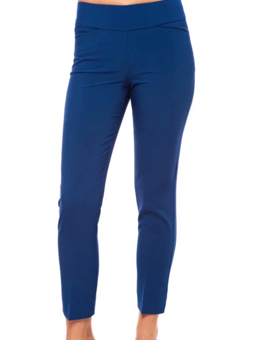 Ibkul Women’s Stain Resistant Ankle Pants | Blue | 10